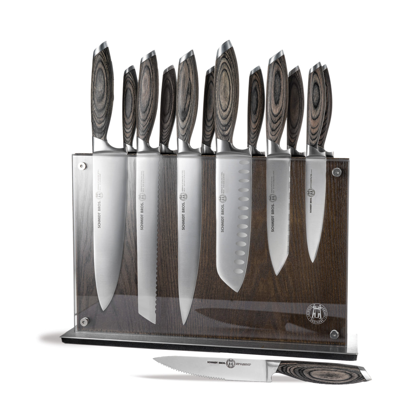 Bonded Ash, 15-Piece Knife Block Set