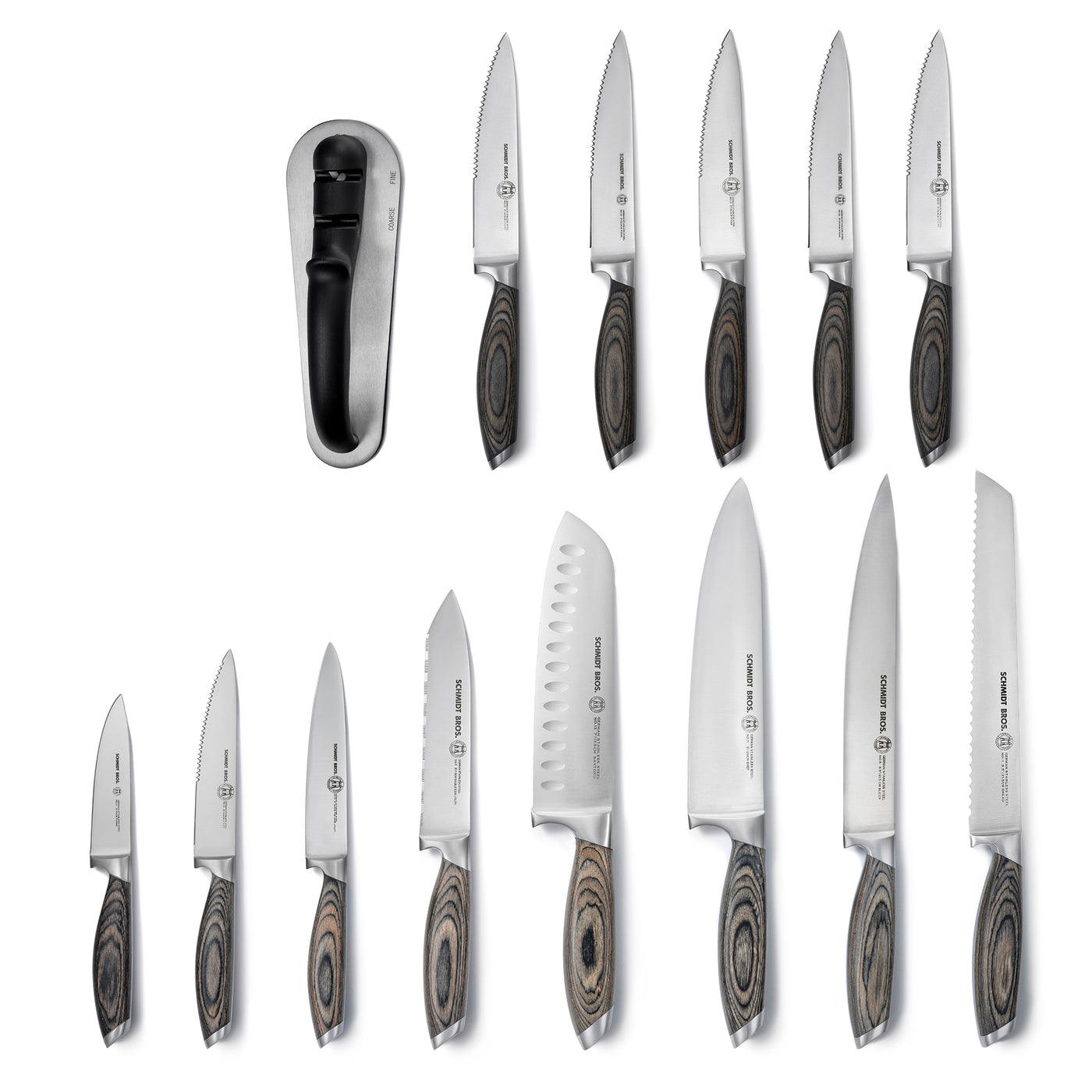 Bonded Ash, 15-Piece Knife Block Set