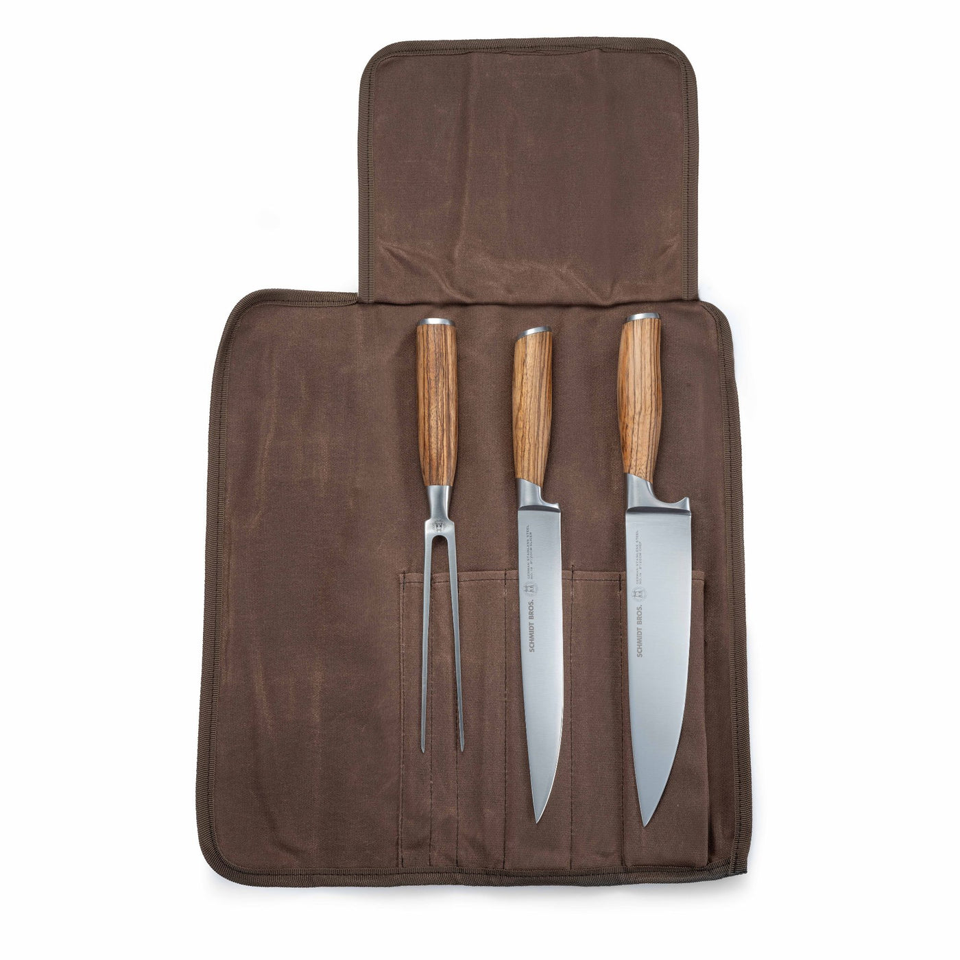 Zebra Wood, 4-Piece Carving Set