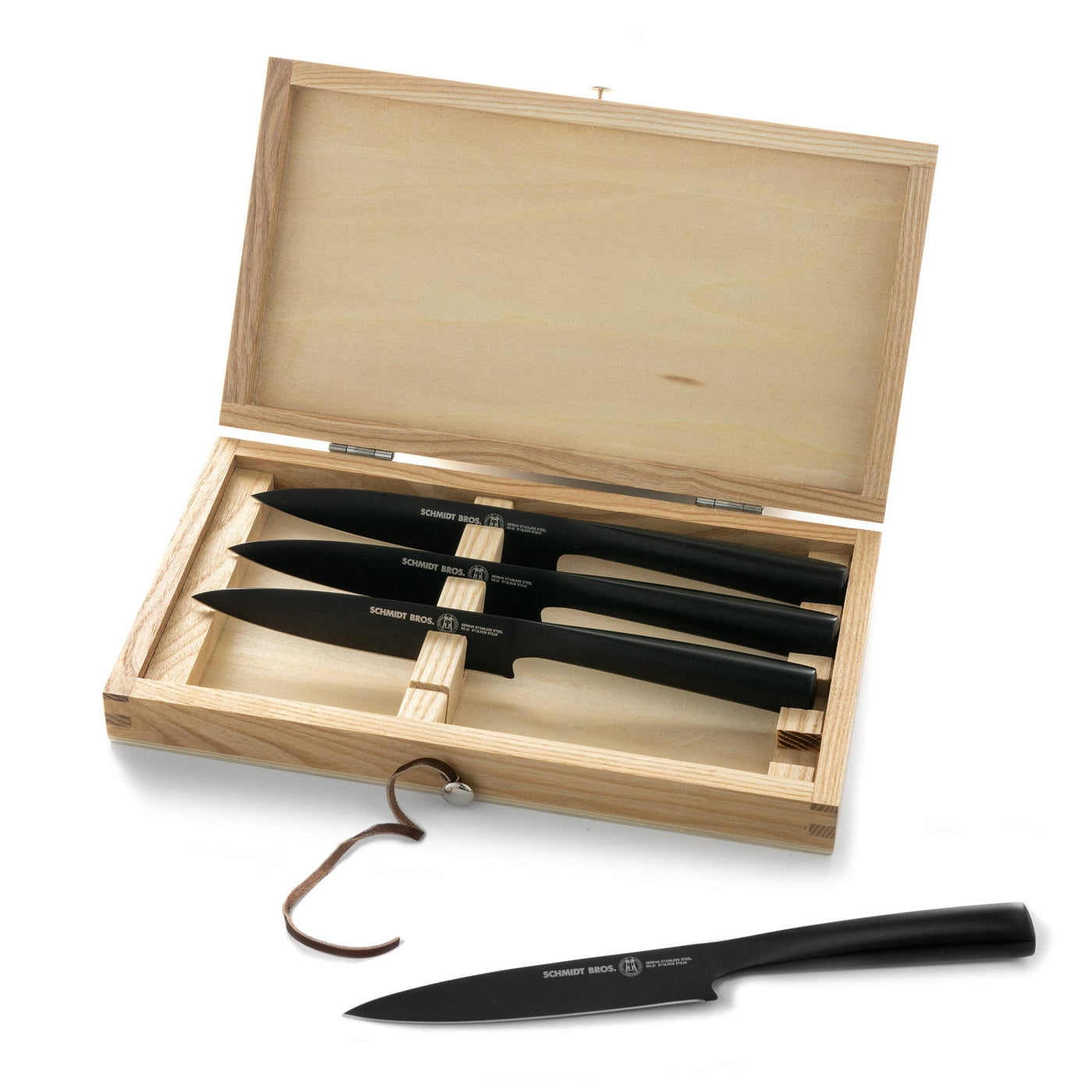 Jet Black, 4-Piece Steak Knife Set