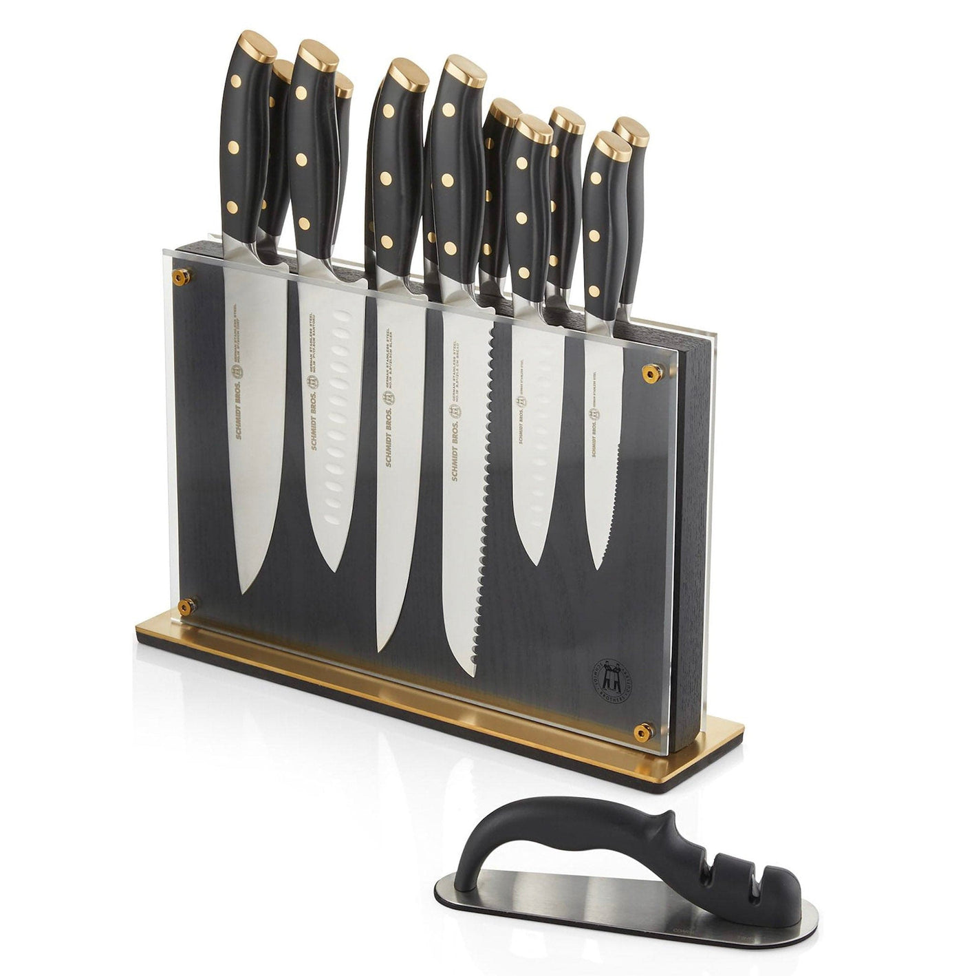 Black & Brass, 15-Piece Cutlery Block Set