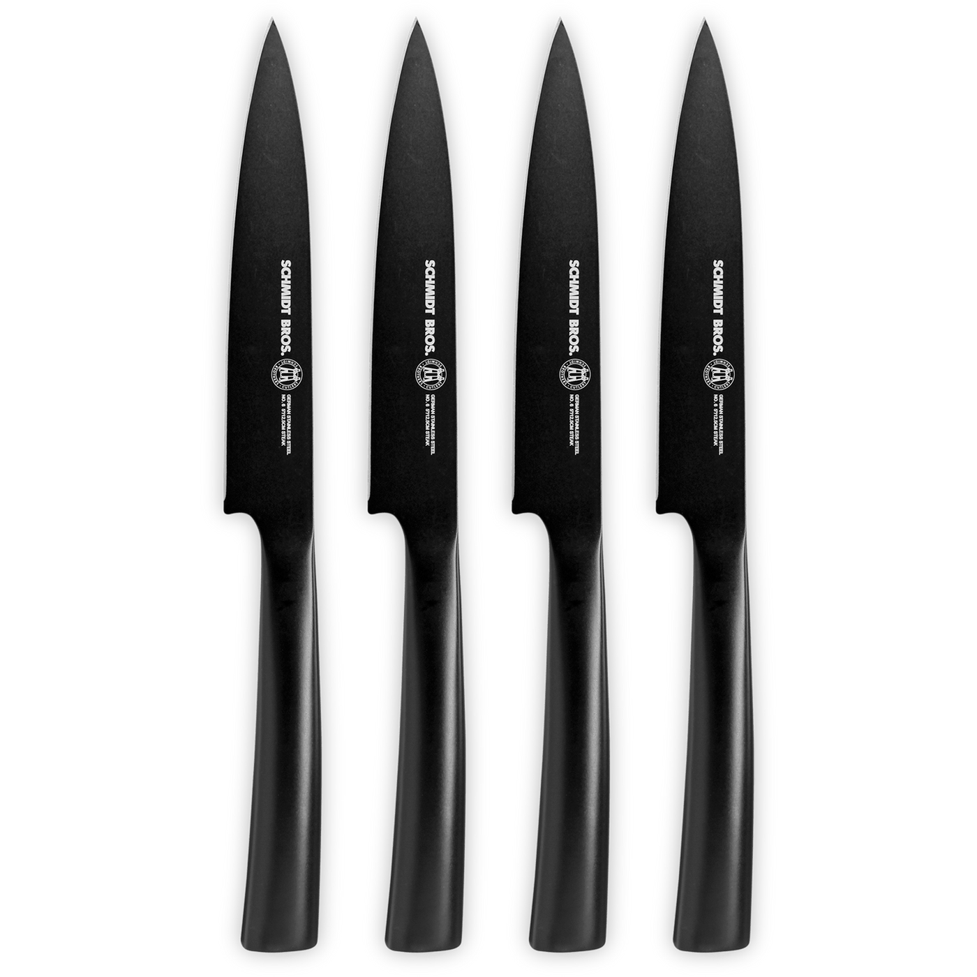 Jet Black, 4-Piece Steak Knife Set