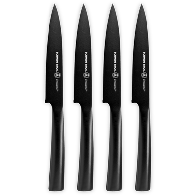 Jet Black, 4-Piece Steak Knife Set