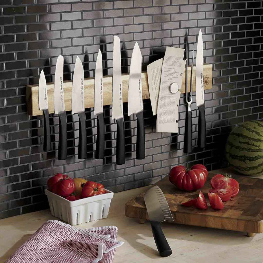 Schmidt Brothers Kitchen Cutlery Acacia 24” Magnet Wall Bar | Holds Up To 16 Kitchen Knives | Shop Now