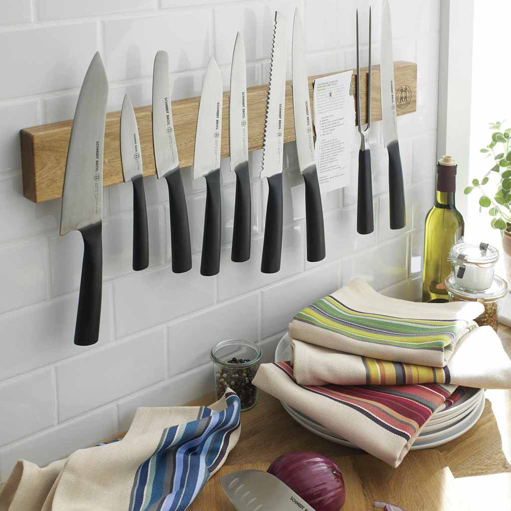 Schmidt Brothers Kitchen Cutlery Acacia 24” Magnet Wall Bar | Holds Up To 16 Kitchen Knives | Shop Now