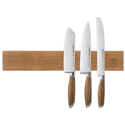 Schmidt Brothers Kitchen Cutlery Magnetic Wall Bar, 18 Inch Length | Stores Up To 10 Knives | Shop Now