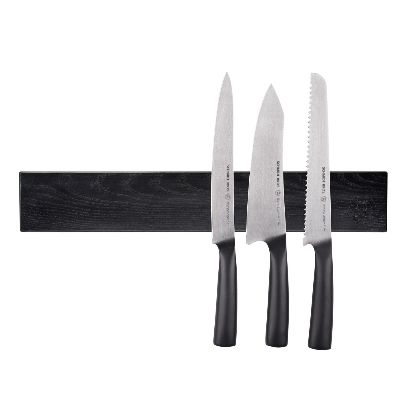 Schmidt Brothers Kitchen Cutlery Schmidt Brothers – Black 18” Magnetic Wall Bar, Universal Storage For Up to 8 - 10 Knives